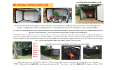 BSG - Portable Tractor Shelter with Door Brochure