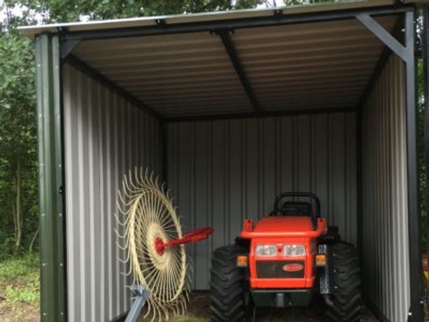 BSG - 3 Sided Portable Tractor Shelter