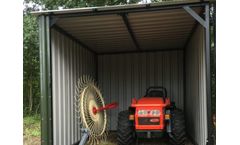 BSG - 3 Sided Portable Tractor Shelter