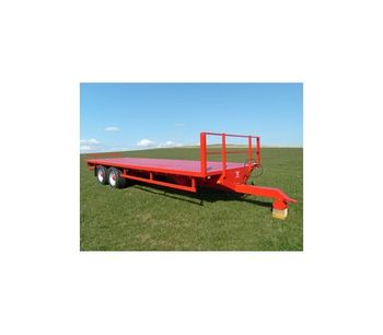 KeithRose - Model 18T - Red Heavy Duty Commerical Flat Trailer