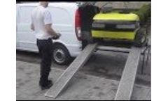 slope mower, easy to transport in a car - Video