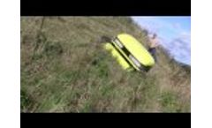 slope mower remote controlled on rubber tracks -Video