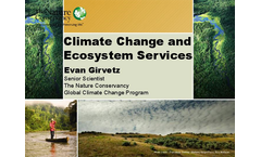 Climate Change and Ecosystem Services
