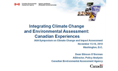 Canada Climate Change and Environmental Assessment