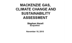 MacKenzie Valley Gas Pipeline - Sustainability Assessment