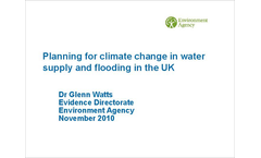 Planning for climate change in water supply and flooding in the UK