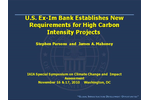 Export-Import Bank: New Requirements for High Carbon Intensity Projects