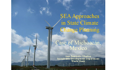 SEA Approaches in the Environmental Sustainability and Climate Change Program: Case of the State of Michoacan, Mexico
