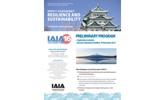 IAIA16: Resilience and Sustainability - Preliminary Program - Brochure