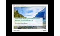 Overview of Proposed Canadian Impact Assessment Act - Video