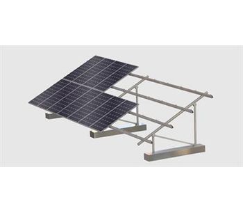 Alumimum Ground Mounting System with Concrete Foundation-1
