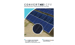 Convert MX1 CPV Photovoltaic Solar Concentration System Brochure