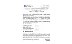 PCS Package Wastewater Treatment Plant  - 500 GPD 2,500 GPD Plants - Brochure