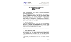 Oil Coalescing Separator Specifications
