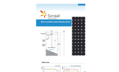 Sensol - Integrated Series - Mono-Crystalline Solar Modules Datasheet