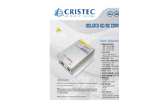 CRISTEC - Model SD Range - Isolated DC/DC Converters - Datasheet