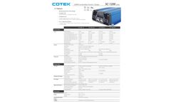 Cotek - Model SC-1200 (1200W) - Inverter / Charger - Datasheet