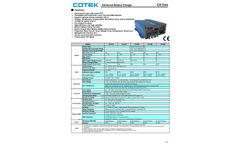 Cotek - Model CX1215 - Advanced Battery Charger - Datasheet
