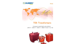 Augier - Model TER - Oil Transformers Brochure