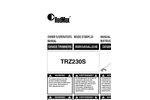 RedMax - Model TR2350S - Trimmer - Datasheet
