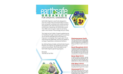 Earth Safe - Organics Fertilizer Brochure