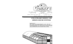 Cold Frames - Model 1100 Series - Greenhouse System Brochure