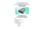Model PST series - 1000W Pure Sine Wave Inverter with Bypass Function Brochure