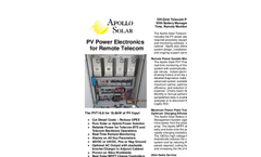 Apollo Solar - Off-Grid Telecom Power Systems - Brochure