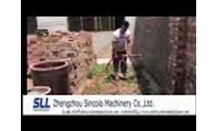 SINCOLA Diesel SLW120C Spraying Plaster Machine Video