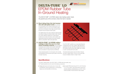 Delta-Tub - Model EPDM LD - Rubber Tube Ground (Sand, Soil or Gravel) Heating Datasheet