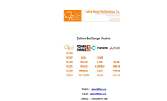 All Cation Exchange Resins -- Felite Resin Technology Co.,ltd