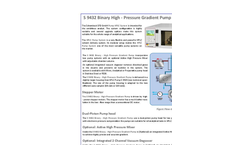 S 9432 Binary High Pressure Gradient Pump System Flyer