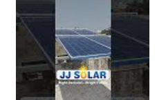 JJ PV SOLAR || Rooftop Solar System and Automatic Clean System Installation || 2.97KW || Jamnagar || - Video