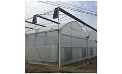 Modern Style Large Size Poly Film Agriculture Multispan Greenhouse