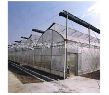 Model ST832 - Sawtooth Plastic Film Ventilation Greenhouse for Tropical Climate