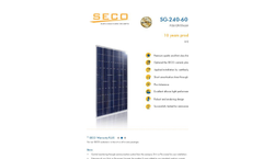 SECO Premium - Model Series SG-240P - Solar Module  Brochure