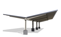 Sunpark Commercial - Ground Racking System for Monofacial and Bifacial Solar Panels