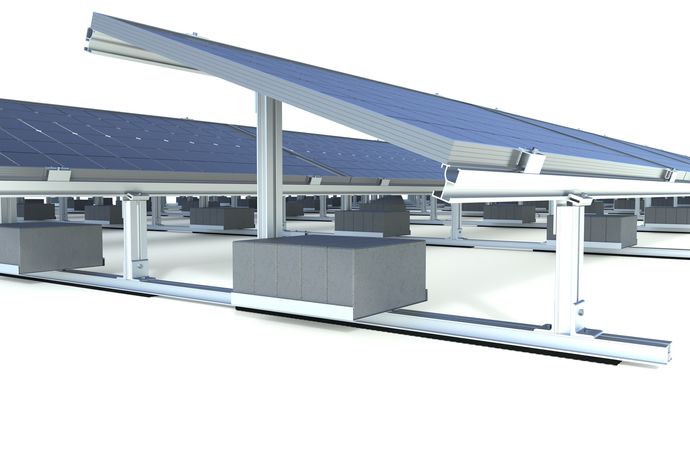Sunrail Performance - Flat Roof Solar Pv Racking System