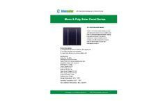 Blue Solar - Model BS-MP12 - 8V 1.7W - Photovoltaic Module Brochure