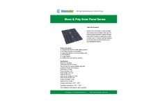 Blue Solar - Model BS-MP11 - 20W 18V - PV Module Brochure