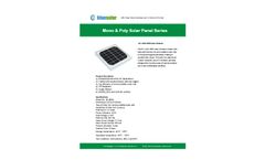 Blue-Solar - Model BS-MP09 - 6V 1.8W OEM - Solar Module Brochure