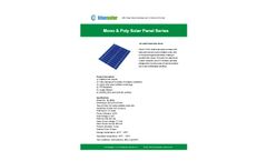 Blue-Solar - Model BS-MP08 - 6V 3.6W - Small Solar Panel Brochure