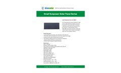 Blue-Solar - Model BS-SP08 - 2.5V 250mA - Small Photovoltaic Panel  Brochure