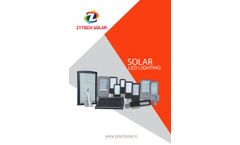 Zytech Solar - Model ZS-SSL9E - Street Light - Brochure