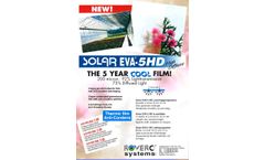 Solar EVA - Model 5HD - Greenhouse Film - Brochure