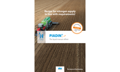 Piadin - Liquid Manure Refiner Organic Fertilisers Brochure