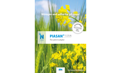 Piasan - Model S 25/6 - Nitrogen and Sulfur for Crops Brochure