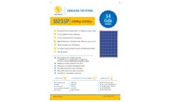 Sova Power - Model SS235P - 54 - Solar PV Module - Brochure