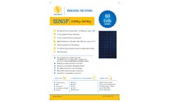 Sova Power - Model SS265P - 60 - Solar PV Module - Brochure