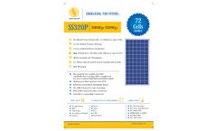 Sova Power - Model SS320P - 72 - Solar PV Module - Brochure